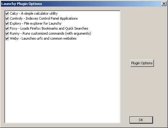 Plug-in configuration